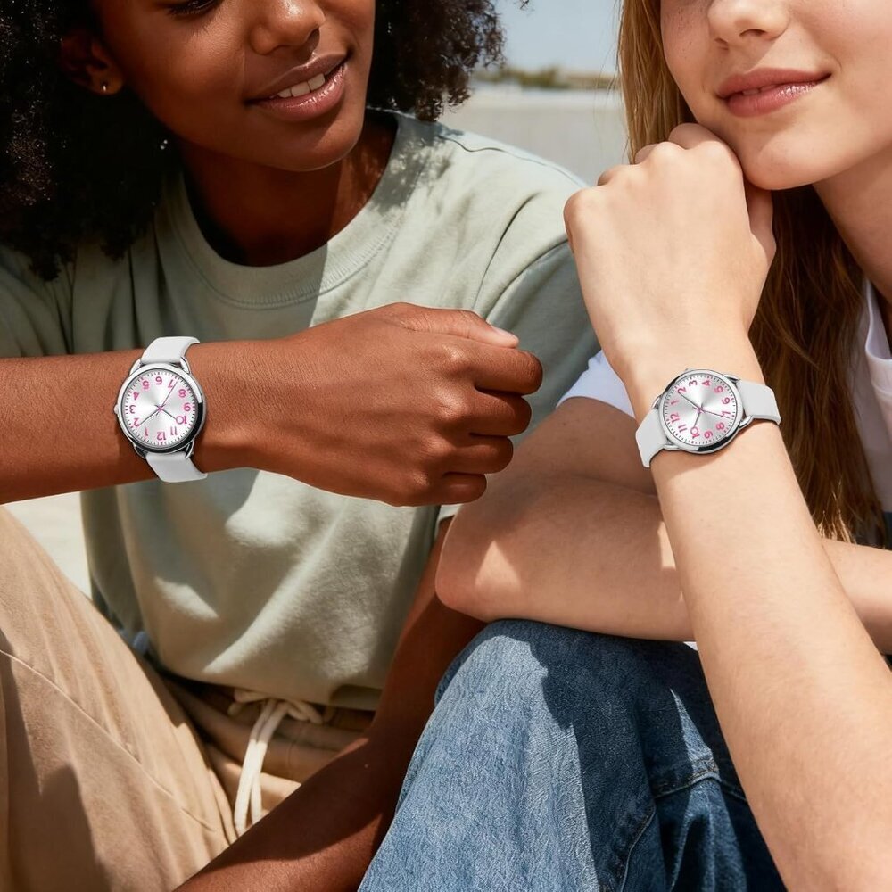 Watch for Women Numeral Dial Easy to Read Silicone Strap Fit for All Wrist Water - Picture 5 of 6